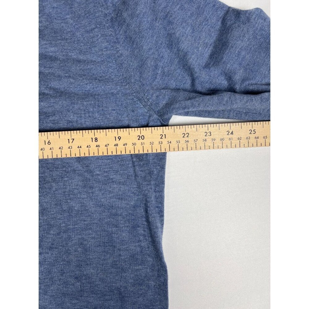 Brooks Brothers Men M Blue Supima Cotton V-Neck Sweater Quiet Luxury - Picture 8 of 8